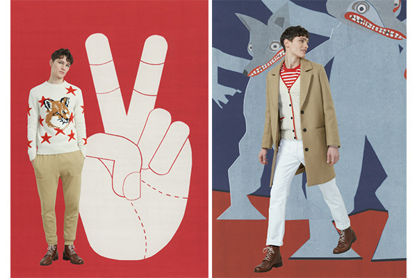 メゾン キツネはアメリカン×フランコジャポネミックス。“キツネモチーフ”は星条旗カラー【2017-18秋冬メンズ】