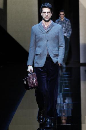 モダンな新しいクラシックで威厳を見せたジョルジオ アルマーニ【2017-18秋冬メンズ】