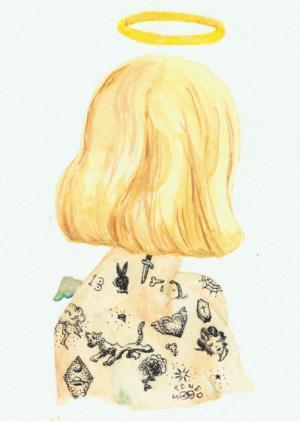 池尻大橋のコーヒースタンドで小田原愛美による架空タトゥースタジオがテーマのエキシビジョンを開催！