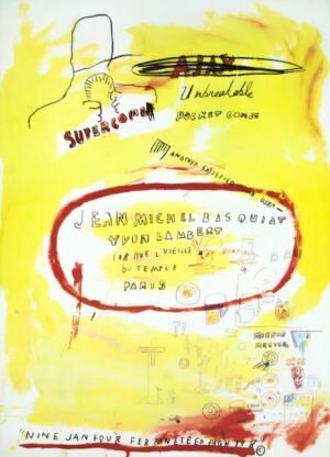 POSTER (1988) by Jean Michel Basquiat
