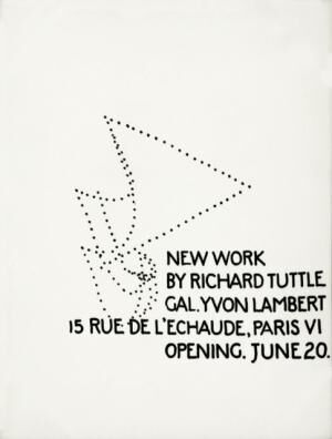 POSTER (1972) by Richard Tuttle