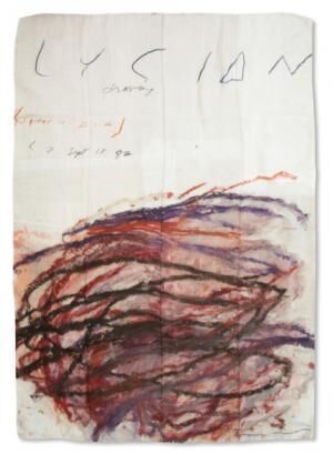 SCARF &apos;NYMPHIDIA&apos;(2016) by Cy Twombly