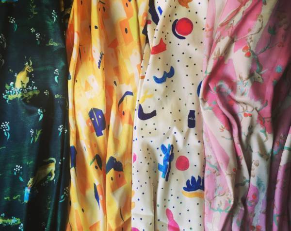 アリコーン／アリ ヤナギ、オリジナルテキスタイルのナイトガウン展示＆受注販売会