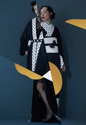 ハイセンスな大人の女性に向けたモードな着物ブランド「KIIRO」、新宿伊勢丹の2フロアでプロモーション開催