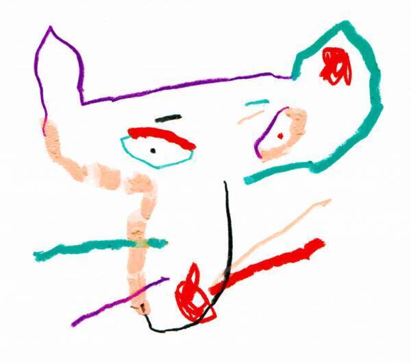 絵描き、岡田喜之の個展が表参道ロケットで開催。ZINEやハンカチなどグッズ販売も