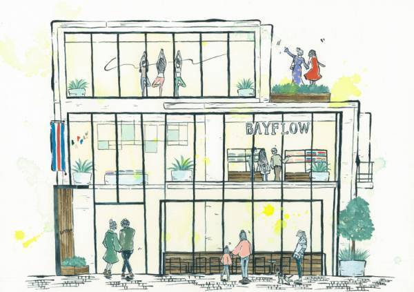 ベイフロー初のカフェ・ヨガスタジオ併設旗艦店、吉祥寺にオープン! 新ブランドモデルに中村アンとヒカルド