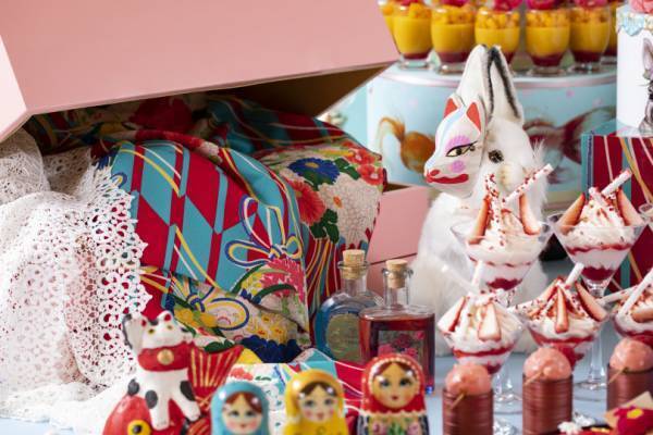 姫スイーツに酔いしれる、レトロ可愛い大正ロマンがテーマのデザートフェアがヒルトン東京で開催!