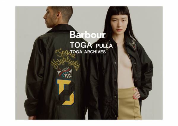 トーガ プルラ×バブアー第2弾! ウエスタンメタルやチェーン刺繍を施したジャケット&ケープを発売