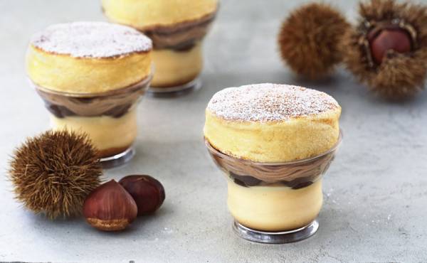 奇跡のパンケーキにスイートポテトが登場! 和栗のスフレパンケーキプリンも