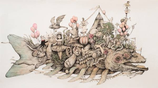 ヒグチユウコが初の大規模個展。世田谷文学館に広がるサーカスの世界