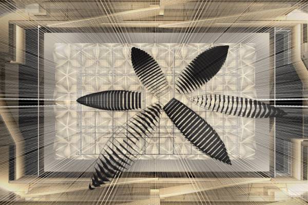 ギンザ シックスの吹き抜けアートが塩田千春の新作インスタレーションに! 全長5メートルの船が出現