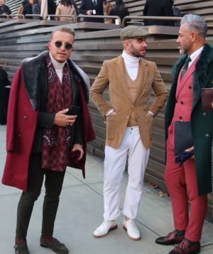 ピッティ会場スナップ：クラシコMIXの多様化、ドレスシューズの復活【ピッティ・ウオモ95】