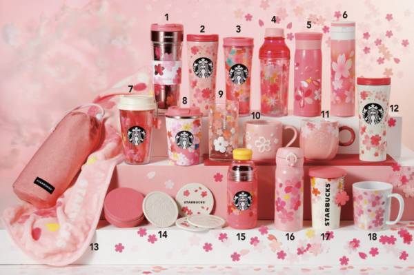 スタバから満開の桜を表現した日本限定ドリンク「さくらフルミルクラテ」、「さくらフルフラペチーノ®」やタンブラー＆マグカップなどが登場