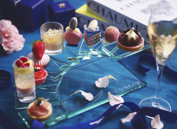 ティアラモチーフのスイーツ。まるでジュエリーなショーメとコンラッド東京のコラボアフタヌーンティー