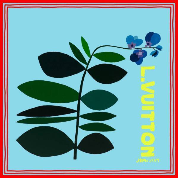 ルイ・ヴィトン×アーティスト、ジョナス・ウッドのスカーフやストール発売