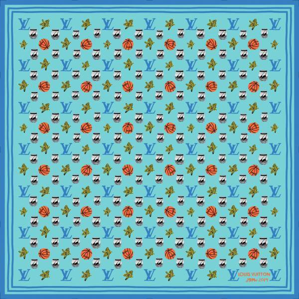 ルイ・ヴィトン×アーティスト、ジョナス・ウッドのスカーフやストール発売