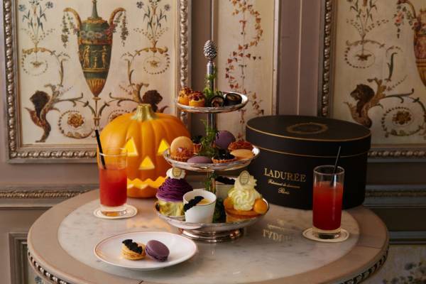 ラデュレのハロウィン限定スイーツ、パンプキンのマカロンやサツマイモのモンブランが登場