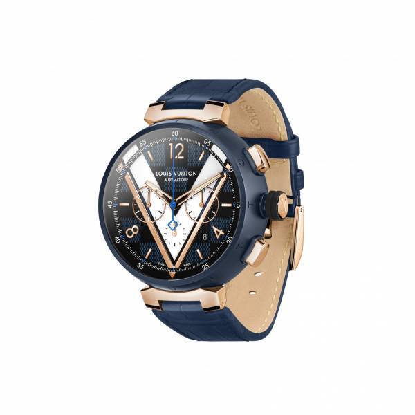 ルイ・ヴィトンのウォッチ「タンブール」シリーズにダミエモチーフの新作が登場