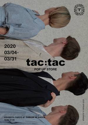 渋谷パルコでtac:tacのポップアップ! ユニホームをモチーフにした新ラインや春夏新作が登場