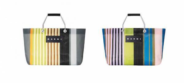 マルニ マーケットの「ストライプバッグ」にネイビー×ピンクの新色と待望のミニサイズが仲間入り!