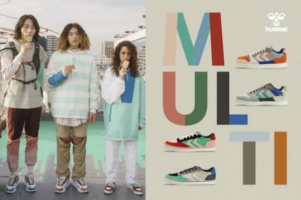 ヒュンメル ハイブから、北欧らしいマルチカラーのスニーカーとウエアが発売