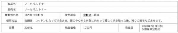 人気シリーズのノーセバム ラインから、夏にぴったりのスキンケアアイテムが限定発売