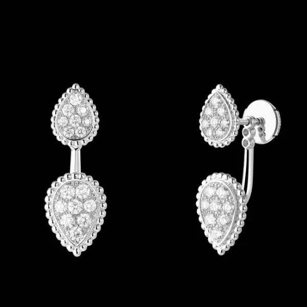 「セルパンボエム 2モチーフ シングル スタッズイヤリング」￥600,000（税込）（WG、ダイヤモンド）片耳のみの販売
