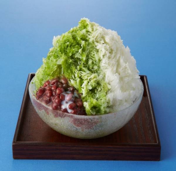和カフェ Tsumugiに新メニューは「赤富士」をイメージしたスイカのかき氷