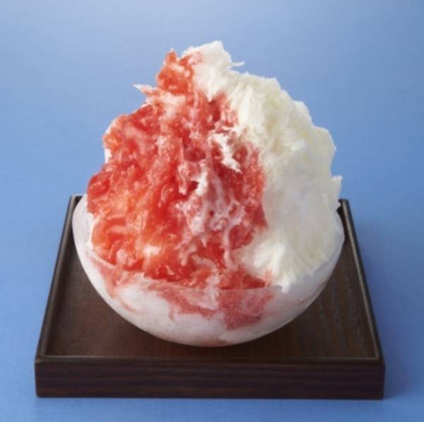 和カフェ Tsumugiに新メニューは「赤富士」をイメージしたスイカのかき氷