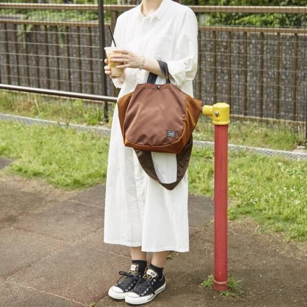 猿田彦珈琲 × ポーターのコラボバッグは「コーヒー豆型 2WAY トートバッグ」