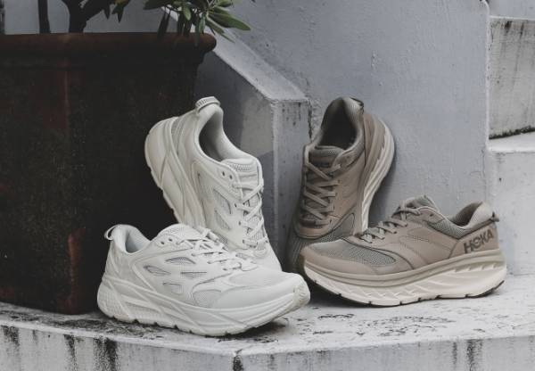 HOKA ONE ONEからライフタイルに溶け込むニュートラルカラーとレザーアッパーのパフォーマンシューズが登場