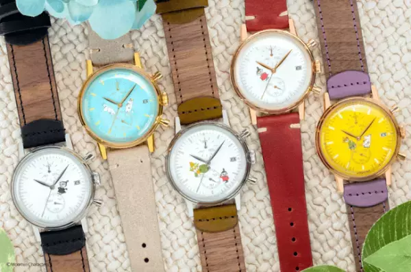 ほのかに漂う木の香りがする新素材ベルトがムーミンの世界観にピッタリ。ムーミンの腕時計の新シリーズが登場