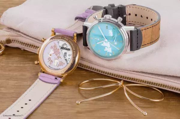 ほのかに漂う木の香りがする新素材ベルトがムーミンの世界観にピッタリ。ムーミンの腕時計の新シリーズが登場