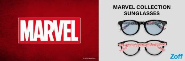 ZoffよりMARVEL COLLECTIONのオリジナルメガネケースとオンラインストア限定サングラスが発売