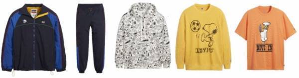 リーバイスとピーナッツがコラボ! クラシックかつスポーティーでカラフルなコレクション