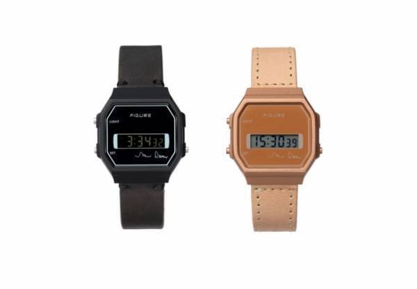 レザークラフトブランドBrown Brownとの協業による腕時計「Lo-Fi Digital」
