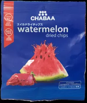 「飲むスイカ」のCHABAAから、食べるスイカ「ウォーターメロンドライチップス」新発売