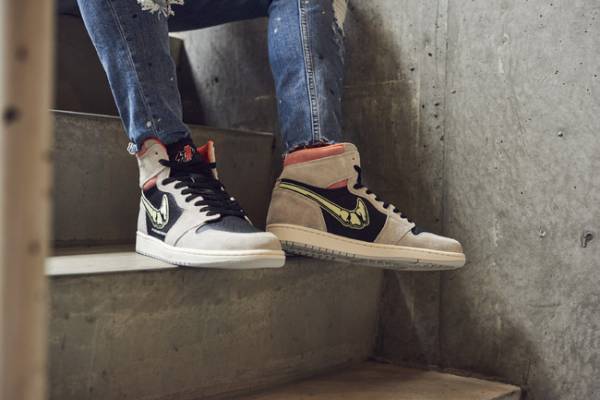 スティルアライブからAJ1の「RETORO HIGH  NEUTRAL GREY」のリメイクスニーカーが発売