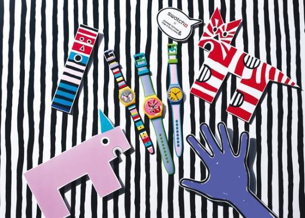 スウォッチから、イギリスのアーティストデュオ「ジョアン・タタム&トム・オサリヴァン」のアートウォッチが登場