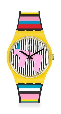 スウォッチから、イギリスのアーティストデュオ「ジョアン・タタム&トム・オサリヴァン」のアートウォッチが登場