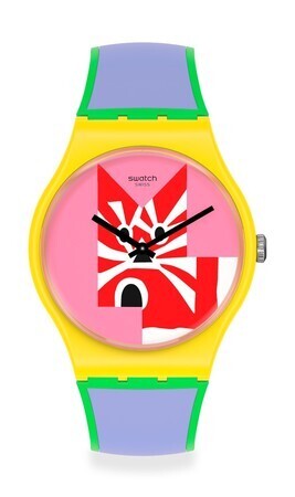 スウォッチから、イギリスのアーティストデュオ「ジョアン・タタム&トム・オサリヴァン」のアートウォッチが登場