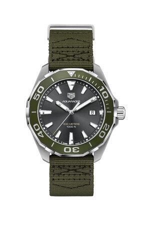 スタイリッシュなカーキモデルとブルーとブラウンのべっ甲柄が美しい、タグ・ホイヤー アクアレーサーに新作モデルが登場