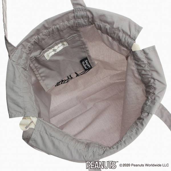 スヌーピー&ファーロンの刺繍がかわいい、エコバッグとしても使えるパッカブルトートが新登場