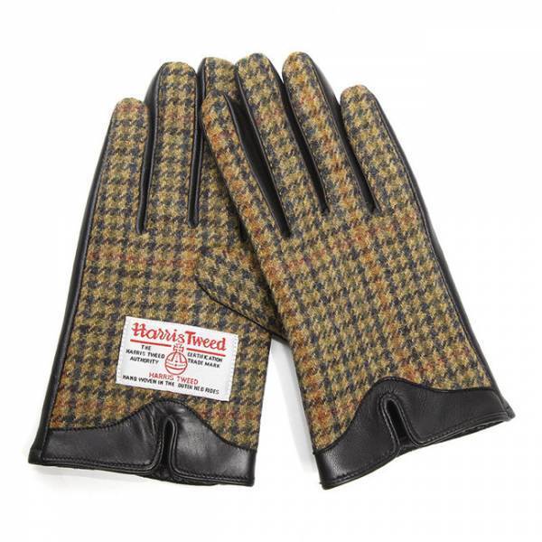 シンプルかつ上品な表情でコーデを選ばない! ハリスツイード本革手袋がスマートフォン対応で登場