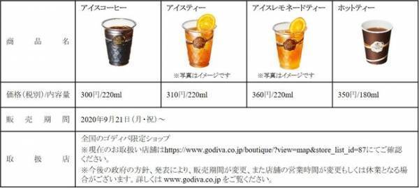 ゴディバのドリンクがバージョンアップ! ミカフェートのコーヒー豆、スミス・ティーメーカーの茶葉を使用