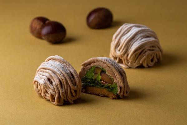 老舗茶舗福寿園による茶寮FUKUCHAより秋冬限定メニュー「マロンと宇治茶」が登場