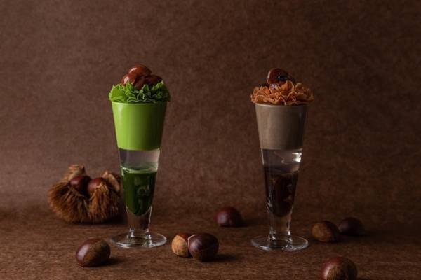 老舗茶舗福寿園による茶寮FUKUCHAより秋冬限定メニュー「マロンと宇治茶」が登場