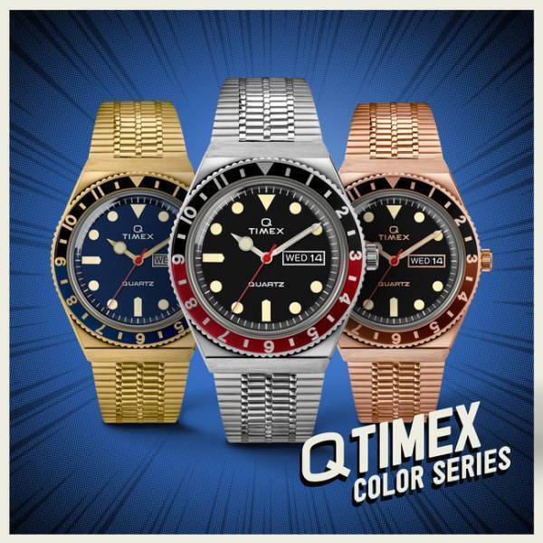 30分で完売した大人気シリーズ「タイメックス キュー」にイエローゴールドなど3種の新色が登場