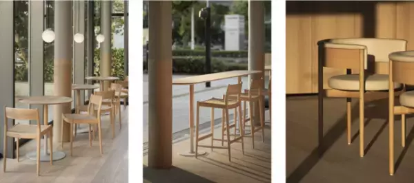 ブルーボトルコーヒー みなとみらいカフェ店内で使用のカリモクケーススタディのチェアを期間限定で発売