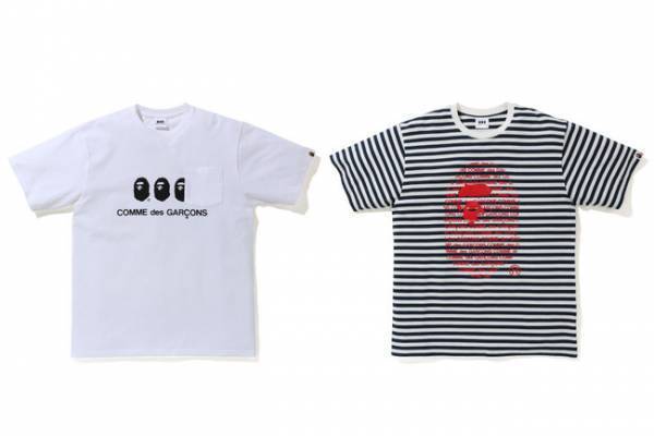 3度目となるA BATHING APE® × COMME des GARCONSのコラボアイテムが10月24日発売決定